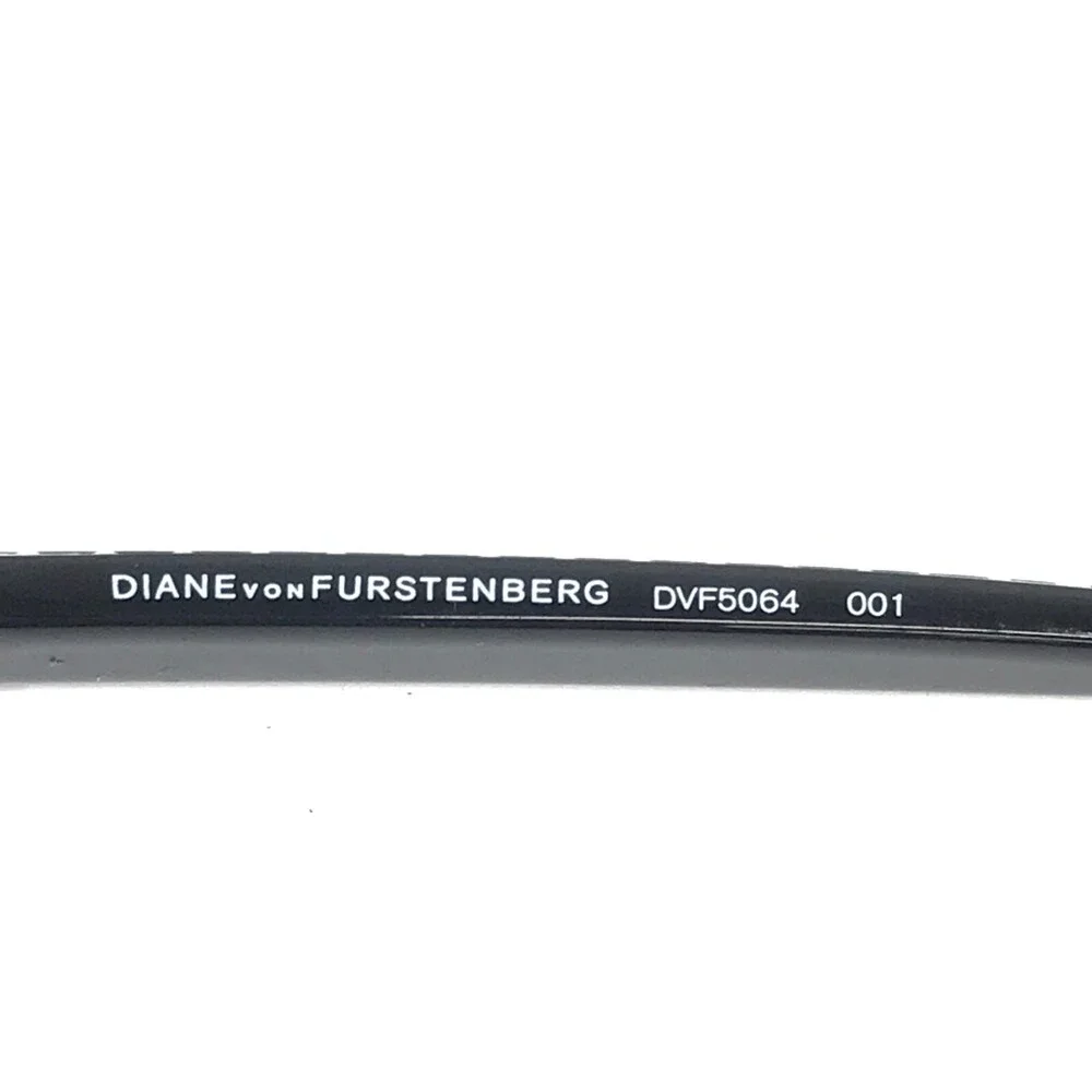 Diane Von Furstenberg Eyeglasses Frames DVF5064 001 Black Cat Eye 52-16-130